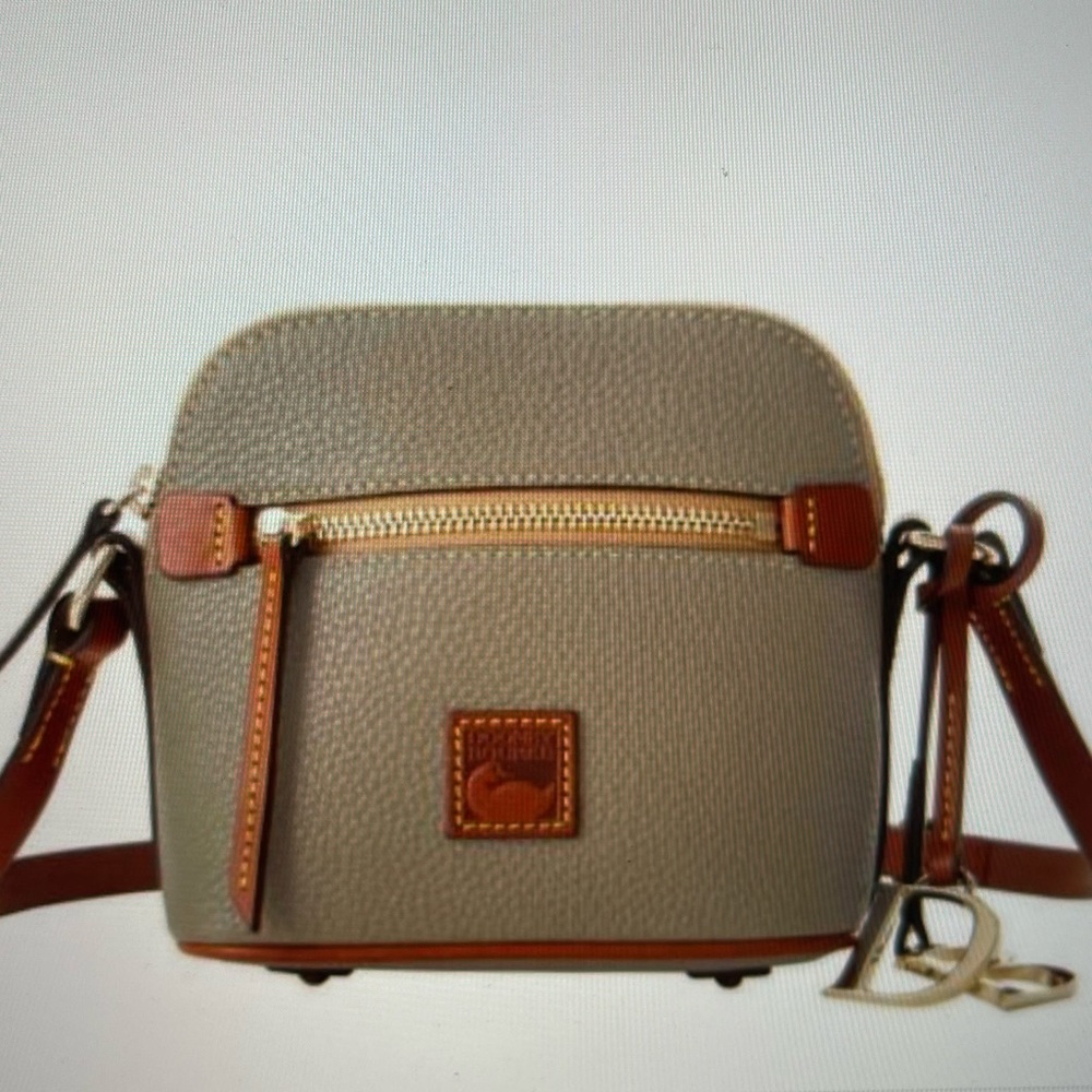 Dooney & Bourke Pebble Grain Domed Taupe Crossbody Bag. Brand new. NWT